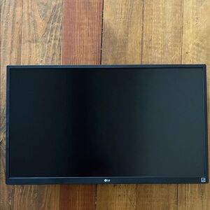 LG Sleek Black Monitor